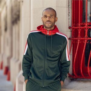 MEN'S MONTIQUE HUNTER 2 PIECE SPORT TRACK SUIT WITH HOOD. JS-30